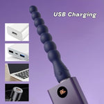 Vibrating Anal Beads Butt Plug Anal Vibrator With 10 Vibration Modes Prostate Massager Soft Silicone Anal Butt Plug Anal Dildo For Couples Men And Women Adult Toys