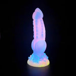 Luminous 8.8In Beginer-Friendly Monster Dildo Female Sex Toys With Strong Suction Cup, Realistic Dildo G Spot Anal Vaginal Stimulation Butt Plug Silicone Adults Sex Toy For Women Men