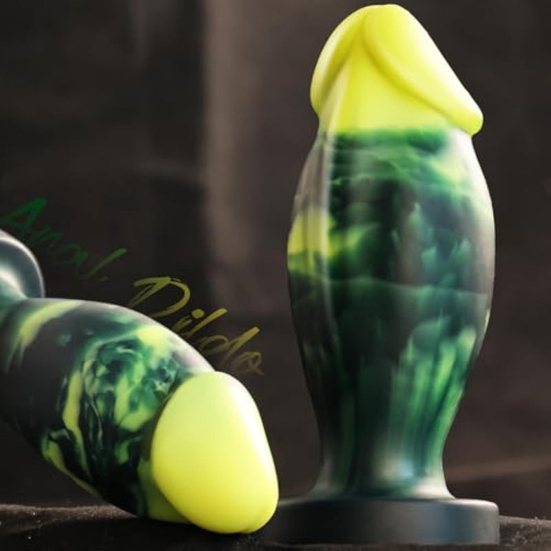 Vibrating Anal Dildo With Suction Cup, Large Silicone Anal Plug Fantasy Dildo For Anal Play & Anal Stretching, Xl Monster Butt Plug Sex Toy For Men & Women