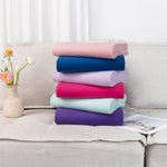 Soft Lightweight Fleece Throw Blankets Bulk 6 Pack for Kids and Pets