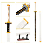 Zenitsu Demon Swords Building Set,39In Demon Sword Building Block With Scabbard And Stand Model Kits Toy,Creative Samurai Sword Gifts For Adults And Kids Boys 8-14 (956 Pcs)