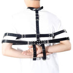 New Bdsm Bondage Sex Handcuffs Set Couples Sex Toys, Neck To Wrist Restraints Kit, Back Sex Handcuffs Collar, Sm Sexy Slave Beginner Role Play Toy