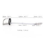Urethral Plug, Flexible Hollow Urethral Sounds With Penis Rings Urethral Dilators Penis Plug Prostate Stimulation Masturbator Sex Toy For Men, 7.68 Inch