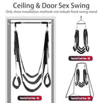 Heavy Duty Sex Swing for Couples - Adjustable Straps and Wide Padded Seat