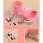 Bdsm Bed Restraints Kit Sex Bondage Toys,Wrist Thigh Leg Restraint System,Removable Sex Tool Bondaged Kit Sex Toys For Couples (Pink)