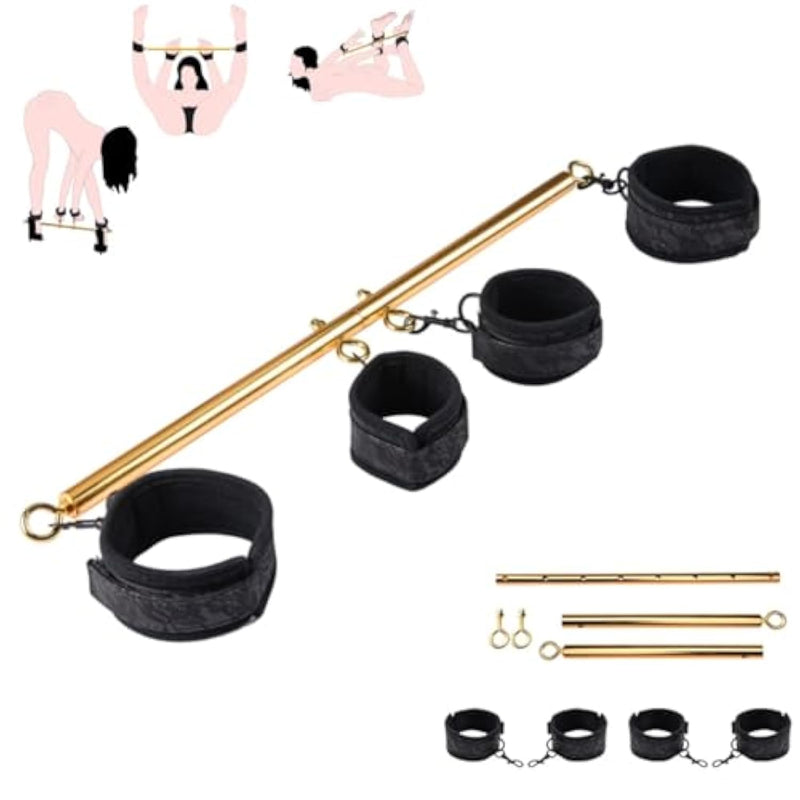 Spreader Bar Bondage Sex Toys Restraints Adults Toys Handcuffs Sm Game Detachable 22-36 Inch