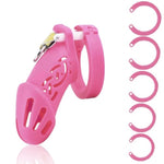 Male Chastity Device with Lock - Silicone Cage for Penis Restraint and Exercise