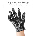 Adult Sex Glove Women G-Spot Stimulator Finger Vibrator Accessory Sm Sex Toy For Women Erotic Vaginal Clitoral Massage With Textured Raised Nubs Design For Couple Sex Play Waterproof Pvc Glove