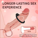 Silicone Cock Ring Penis O Ring With Massage Ball And Patterns For Male Penis Erection Extension Long Lasting Firmness Enlarger Powerful Adult Toys (Black)