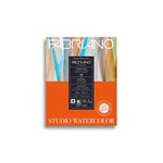 Fabriano Studio Watercolor Pad, Hot-Press, 8 x 10, 140 lb, 12 Sheets for Students and Beginners