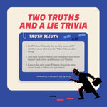 Truth Sleuth Trivia Game, Two Truths And A Lie Style Trivia With 300 Card Sides