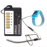 Electroshock Stainless Hollow Smoothness Urethral Plug Urethral Sound Massager Bodys And Insertion Rod Masturbation Excitement And Joy Bdsm For Males, 9Mm, Sliver