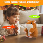 Talking Hamster - Stuffed Animals Toy For Kids 2 3 4 5 6 Year Old, Repeats What You Say - Toddler Interactive Plush Toys, Birthday Gifts For Boys Girls 2 Years And Up
