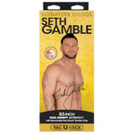 Doc Johnson Signature Series - Seth Gamble - 8 Inch Realistic ULTRASKYN Dildo with Removable Vac-U-Lock Suction Cup - F-Machine & Harness Compatible - for Adults Only, Vanilla