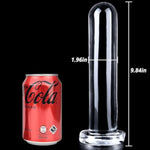 Romi Anal Dildo Butt Plug With Strong Suction Cup Anus Dilator Prostate Massager G-Spot Stimulation Anal Sex Toys For Male Female Masturbation Transparent Tpe (L)