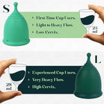 Menstrual Cups Beginner Kit - Small & Large with Electric Sterilizer