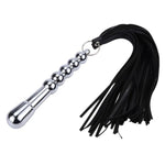 Sex Flogger Whip 2-In-1 Sex Whip And Anal Plug Bdsm Sex Toys Flogger For Sex Metal Handle Leather Flogger For Couples