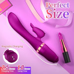 Vibrator Sex Toy Female G-Spot Rabbit Clitoral Rotation Vibrating Waterproof Body-Safe Silicone Usb Rechargeable Massage Couples