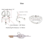 Male Chastity Device Cock Cage With Anti-Off Removable Pa Puncture Hinged Ring Chastity Belt Adult Game Sex Toy K1945 45Mm