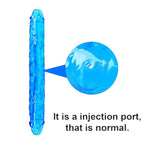 11.8 * 1.3 Inches Realistic Double Sided Dildo,Slim Small Anal Dildo With Veins And Thin Glans Double End Dildo, Perfect For Beginner Women And Lesbian Couples Double Head Long Dildo(Blue)