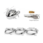 Male Chastity Device Cock Cage With Curved Ring Sissy Sex Toys Chastity Cage With Invisible Lock And 2 Keys Metal Chastity Belt For Man Penis Restraints Stainless Steel Penis Lock (1.96In)