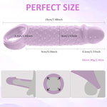 Penis Sleeve Set, Cock Rings, Penis Enlargers With 4 Textures, Dick Extenders, Male Erection Enhancing Enhance, Adult Sex Toys For Men Couple - Purple