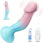 Women Sex Toys Dildo Vibrator -7.5” Silicone Realistic Dildos With Suction Cup For Women Vagina Anal Sex, 9 Vibration, Macaron Gradient Slim Dildo Lifelike Penis Vibrator Adult Toys & Games