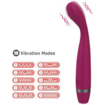 G Spot Stimulator Vibrator Sex Toys, 8 Seconds To Climax 10 Vibration Modes Finger Shaped Waterproof Vibrating, For Women Clit Nipple Anal Female Solo Personal Massagers Adult Toys, Rose Red