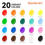 20 Color Tempera Paint Set for Kids, 8.45 oz Washable & Non-Toxic Art Paint