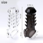 Penis Sleeve Penis Ring Adult Sex Toys For Men, Clear Realistic Dildo Penis Extender For Girth Enhancer Sleeve, Penis Pump Enlarger For Male Sex Toy, Cockring Penis Extension Male Sex Toys For Couples