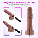Sex Machine Sex Toys Auxfun Thrusting Machines For Men Women, Ezfunlok Adapter For Vac-U-Lock Premium Dildo Machine With 5 Attachments, Adult Machines Device Gun Remote Control