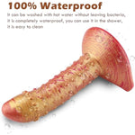 Realistic Huge Silicone Dildo For Women? Big Dildo With Strong -Suction Cup?Adullt Toys For Women Pleasure Dildo ?Dildo For Men (C-Beaded Red Gold)