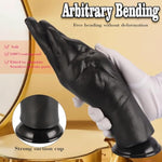 Realistic Hand Dildo Butt Plug: 8.46 Inch Hand Anal Plug Fist Butt Plug, Huge Thick Anal Plug Anal Dildo With Strong Suction Cup, Anal Dilator Vaginal Anal Stimulation Sex Toy For Men Women (Black)