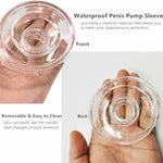 Male Penis Pump Simulated Inverted Model, Realistic Penis Sleeve Replacement Sex Sealing Cap For 2.5-Inch Cylindrical Large Penis Pump Sleeve, Male Enhancement Growth Pump Cap