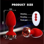 Anal Plug Adult Sex Toy,Adult Sex Toys And Games For Men Women,Wireless Remote Control 10 Frequency Vibration,Small Butt Plug For Female Male Prostate Massage Vibrating Anal Sex Toys For Men
