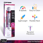 8 Speed Turbo Pearl Wand Massager, Purple