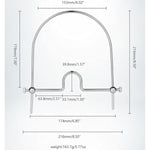 Stainless Steels Open Mouth Gag Metal Adjustable Bdsm Gags Sex Toys For Adult Lover Couples Restraints Cosplay Games