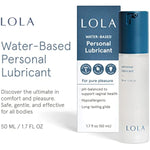 LOLA Personal Lubricant - Water-Based Lube for Couples, Unscented Lubricant & Sex Lubricant, Natural, Anal Safe for Women & Men, Water Based Lubrification
