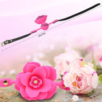 Silicone Mouth Gag With Adjustable Bondage Strap Breathable Hollow Flower Shape Ball Gag Sm Bondage Play Adult Sex Toy For Couples (Rose Red)