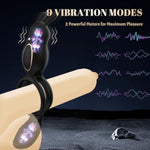 Vibrating Cock Ring Sex Toys - Couple Sex Toys With Clitoral Stimulator, With 9 Modes, Men'S Penis Vibrators, Perineum, G Spot, Clitorals Stimulator For Women, Sex Novelties, Adult Sex Toys & Games