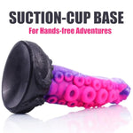 Huge Monster Tentacle Octopus Dildo For Beginners, Creature Alien Knot Dildo With Strong Suction Cup For Anal Massage, G Spot Colorful Fantasy Dildos Sex Toys For Women And Couple 8.67" (Purple)