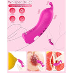 Adult Sex Toy Finger Vibrator For Couples - Mini Female Vibrator With App & 9 Powerful Vibrating Modes - Rechargeable Waterproof - Quiet G-Spot Nipple Clit Stimulator For Women Pleasure (Rose)