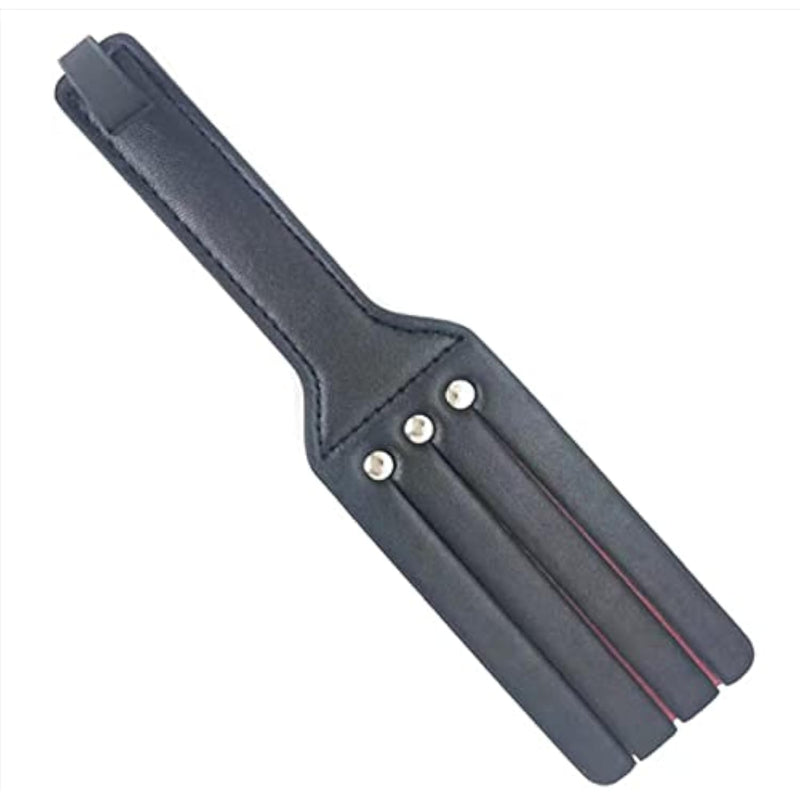 Studded Spanking Paddles, 9.25 Inch Studded Rubber Bondage Paddle Black Studded Design Sensual Sex Leather Bondage Fetish Faux Leather Spanking Paddle Bondage Adult Sex Toy For Sex Play,Black