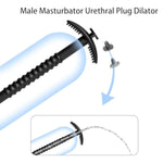 Silicone Penis Plug Dilators Male Sex Toy, Urethra Sound Penis Toys Chastity Device Men Sex Toy With Rinser, Penis Masturbator Sex Toys - Catheters & Sounds, Penis Stretcher Trainer Adult Toys For Men