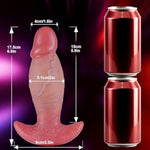 7 Inch Extra Thick Realistic Silicone Anal Plug for Women with Soft Anchor Base