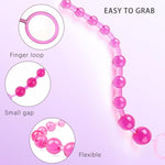 Sicilicone Pull Anal Plugs Set,12 Inch 10 Beads Anal Chain Link With Safe O Pull Ring Anal Adult Sex Toy For Male Female Couple Play Anal Plug For Men Women/Prostate Massage Anus Dilator