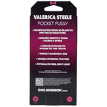 Doc Johnson Signature Strokers - Valerica Steele - ULTRASKYN Pocket Pal - Open-Ended Stroker - Pussy, Vanilla, for Adults Only
