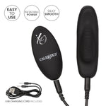 Lock-N-Play Remote Petite Panty Teaser, Rechargeable 12-Function Waterproof Silicone Clitoral Vibrator Securely Attached On Panty Black Se-0077-50-3