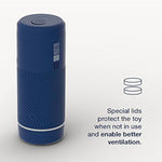 Pow Blue Male Masturbator & Ghost Blue Textured Reversible Penis Stroker - Sex Toys For Men Bundle