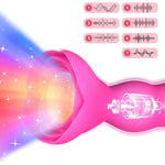Anal Vibrator Adult Sex Toys With Illuminated Bottom, Silicone Dildo Head Design Vibrating Butt Plug Wireless Remote Control Usb Rechargeable 7 Vibration Modes Masturbator For Men Women